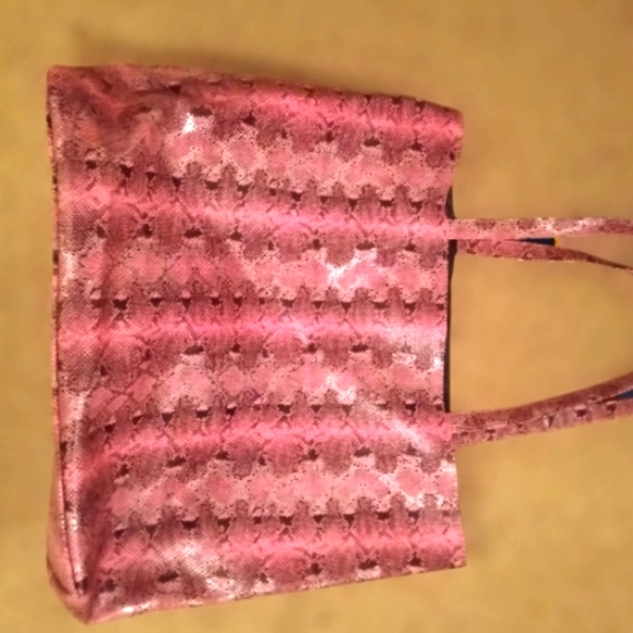 Saks Fifth Avenue Faux Snake Skin Large Tote - Picture 3 of 6